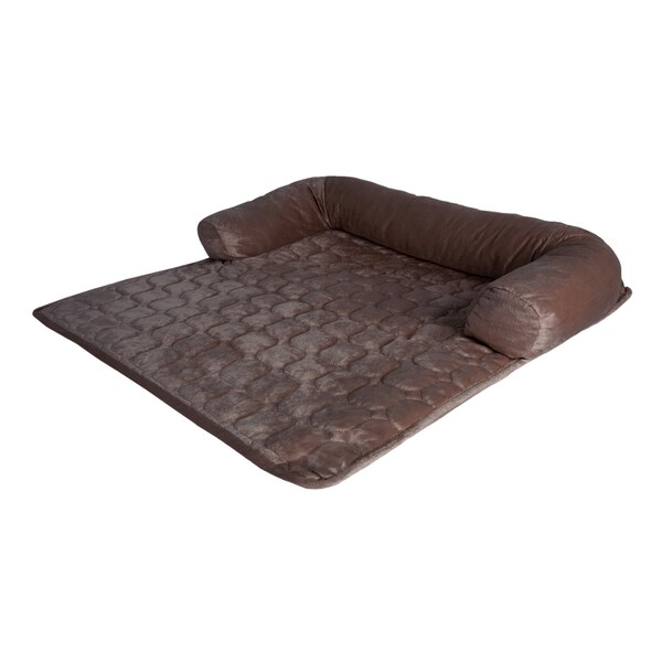 Pet Adobe Furniture Protector Pet Cover for Dogs and Cats with Shredded Memory Foam filled 35" x 35", Brown - 727173BMK