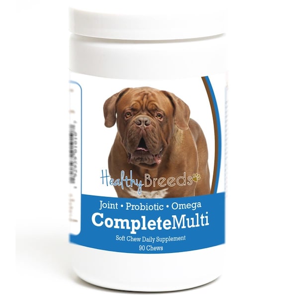 Healthy Breeds Dogue de Bordeaux all in one Multivitamin Soft Chew, 90PK - 192959010107