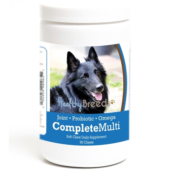 Healthy Breeds Belgian Sheepdog all in one Multivitamin Soft Chew, 90PK - 192959009651