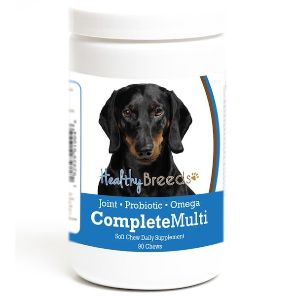 Pamperedpets Dachshund all in one Multivitamin Soft Chew, 90PK - PA3491906