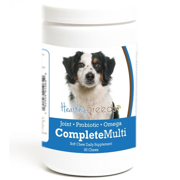 Healthy Breeds Miniature American Shepherd all in one Multivitamin Soft Chew, 90PK - 192959010640