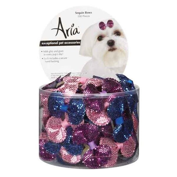 Aria North Aria North DT5638 99 Sequin Bows Canister 100 Pcs - DT5638 99