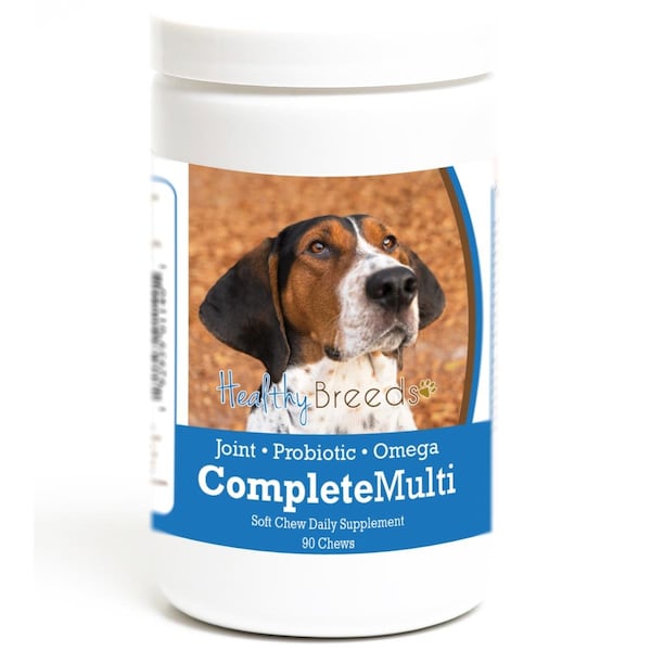 Healthy Breeds Treeing Walker Coonhound all in one Multivitamin Soft Chew, 90PK - 192959011401