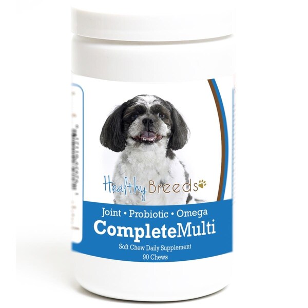 Healthy Breeds Shih-Poo all in one Multivitamin Soft Chew, 90PK - 192959011210
