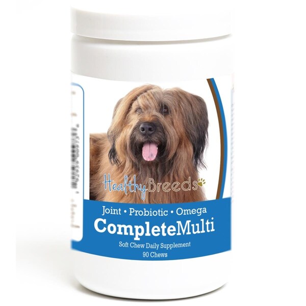 Healthy Breeds Briard all in one Multivitamin Soft Chew, 90PK - 192959009736
