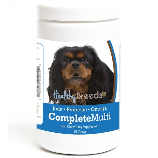 Healthy Breeds English Toy Spaniel all in one Multivitamin Soft Chew, 90PK - 192959010190
