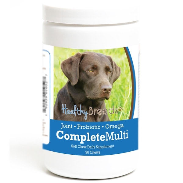 Healthy Breeds Labrador Retriever all in one Multivitamin Soft Chew, 90PK - 192959010527