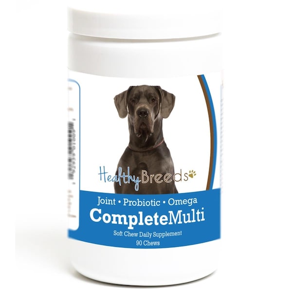 Healthy Breeds Great Dane all in one Multivitamin Soft Chew, 90PK - 192959010091
