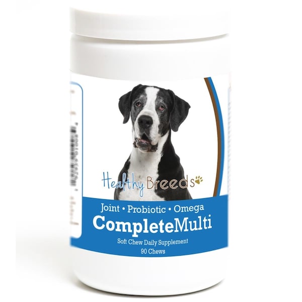 Healthy Breeds Great Dane all in one Multivitamin Soft Chew, 90PK - 192959010084