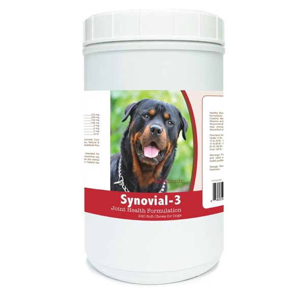 Healthy Breeds Rottweiler Synovial-3 Joint Health Formulation 240PK - 840235113720