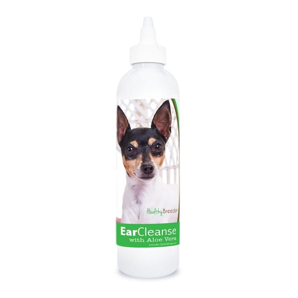 Healthy Breeds 8 oz Toy Fox Terrier Ear Cleanse with Aloe Vera Cucumber Melon - 840235197355