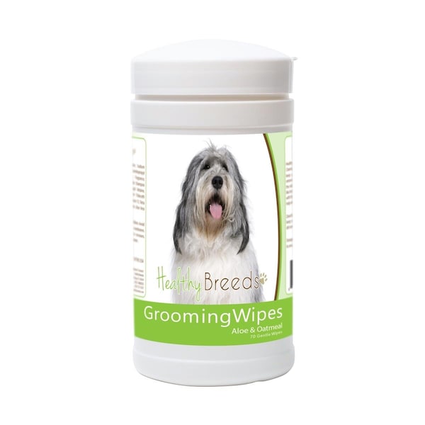 Healthy Breeds Polish Lowland Sheepdog Grooming Wipes - 70 Count, 70PK - 840235179344