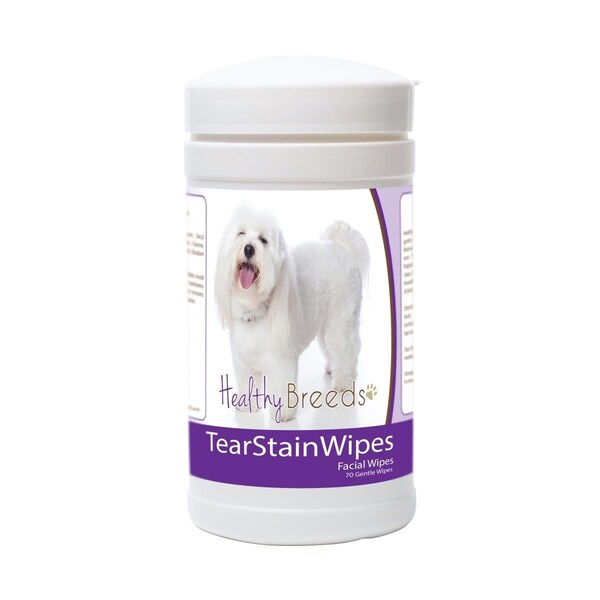 Healthy Breeds Coton de Tulear Tear Stain Wipes - 70 Count, 70PK - 840235176657