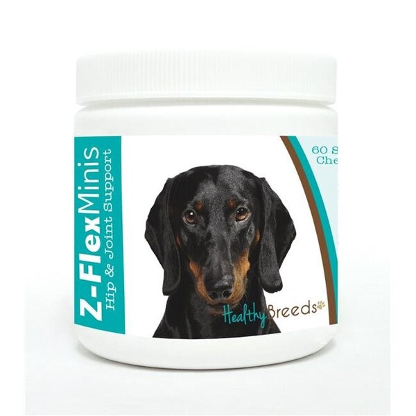 Healthy Breeds Healthy Breeds 840235117193 Dachshund Z-Flex Minis Hip & Joint Support Soft Chews; 60 Count - 840235117193