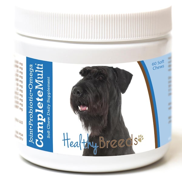 Healthy Breeds Giant Schnauzer All in One Multivitamin Soft Chew, 60PK - 192959008160