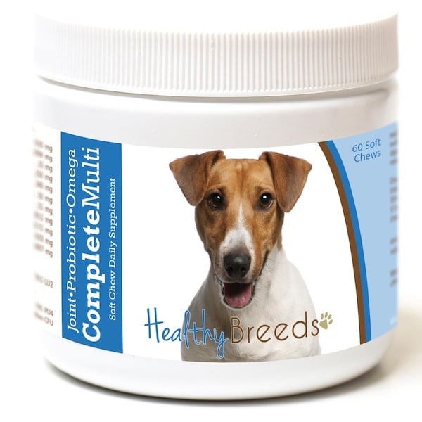 Healthy Breeds Jack Russell Terrier All in One Multivitamin Soft Chew, 60PK - 192959008270