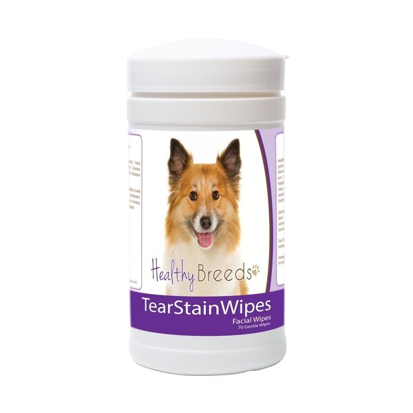 Healthy Breeds Icelandic Sheepdog Tear Stain Wipes - 70 Count, 70PK - 840235172192