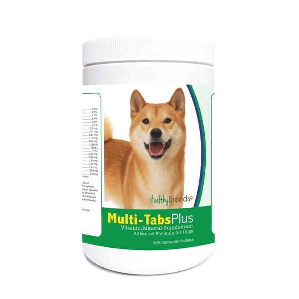 Healthy Breeds Shiba Inu Multi-Tabs Plus Chewable Tablets, 365PK - 840235122370