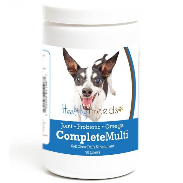 Healthy Breeds Rat Terrier all in one Multivitamin Soft Chew, 90PK - 192959011067
