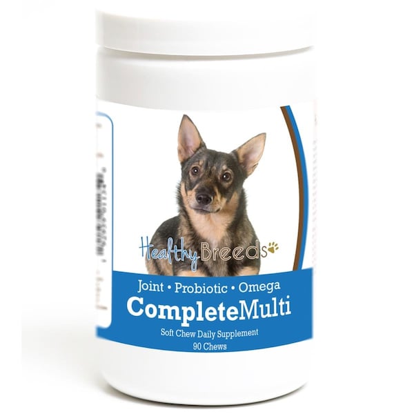 Healthy Breeds Swedish Vallhund all in one Multivitamin Soft Chew, 90PK - 192959011340
