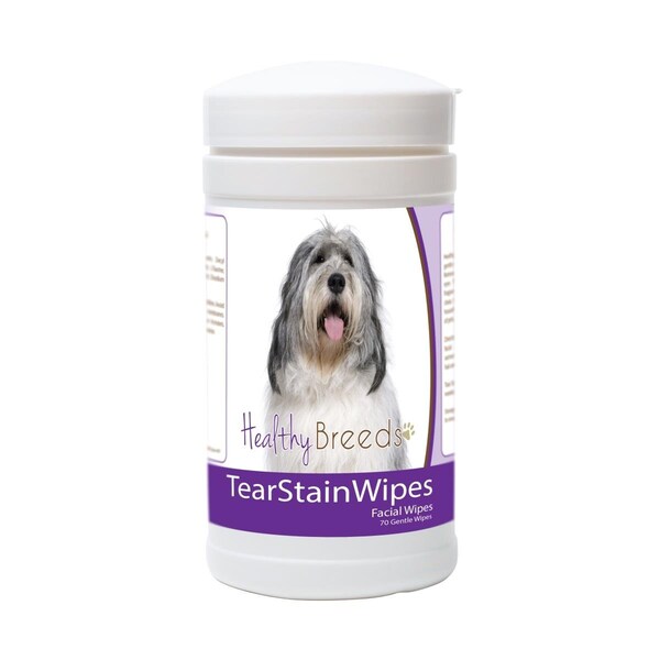 Healthy Breeds Polish Lowland Sheepdog Tear Stain Wipes - 70 Count, 70PK - 840235179337