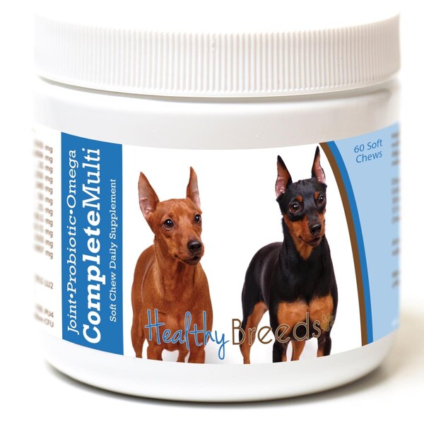 Healthy Breeds Miniature Pinscher All in One Multivitamin Soft Chew, 60PK - 192959008490