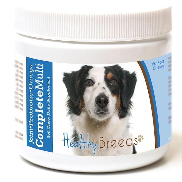Healthy Breeds Miniature American Shepherd All in One Multivitamin Soft Chew, 60PK - 192959008450