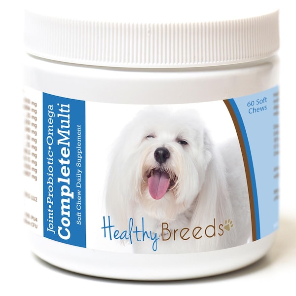 Healthy Breeds Coton de Tulear All in One Multivitamin Soft Chew, 60PK - 192959007770