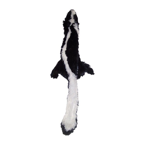 Skinneeez Spot Skinneeez Black/White Plush Skunk Dog Toy Medium 1 pk - 5369