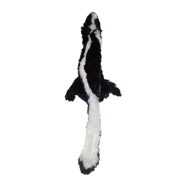 Skinneeez Spot Skinneeez Black/White Plush Skunk Dog Toy Medium 1 pk - 5369
