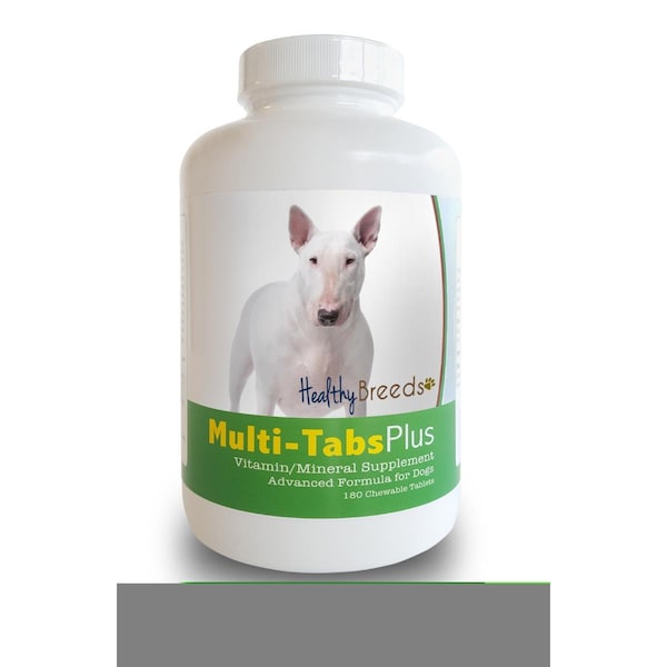 Healthy Breeds Bull Terrier Multi-Tabs Plus Chewable Tablets, 180PK - 840235139930