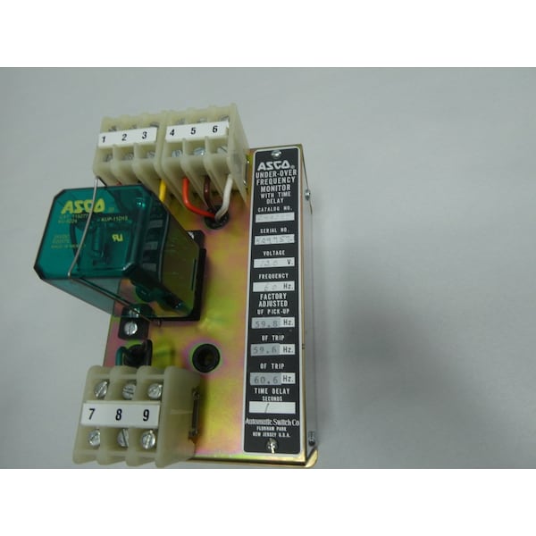 Asco UNDER-OVER FREQUENCY MONITOR 120V-AC PLC AND DCS MODULE - 214A287