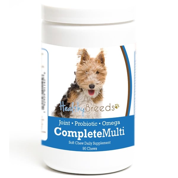 Healthy Breeds Wire Fox Terrier all in one Multivitamin Soft Chew, 90PK - 192959011456