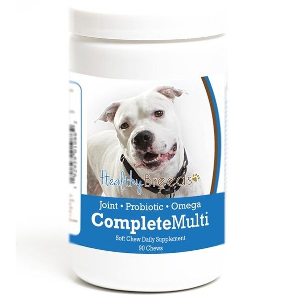 Healthy Breeds Healthy Breeds 192959010862 Pit Bull all in one Multivitamin Soft Chew - 90 Count - 192959010862