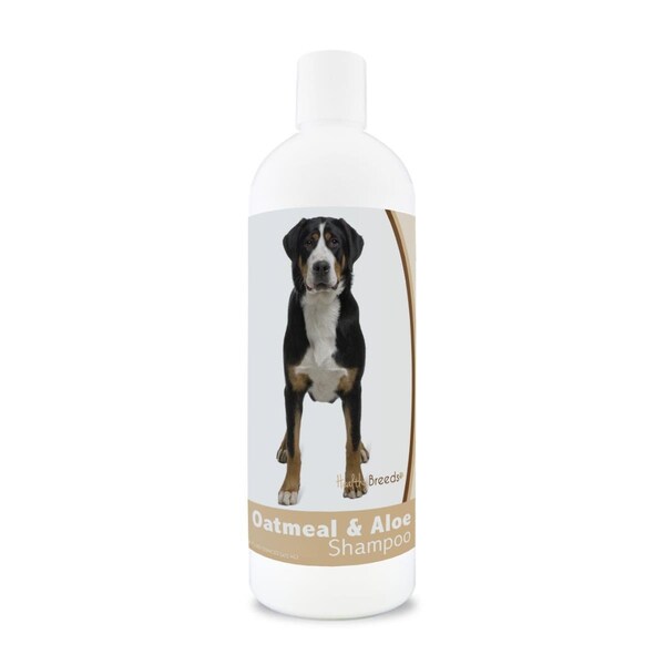 Healthy Breeds 16 oz Greater Swiss Mountain Dog Oatmeal Shampoo with Aloe - 840235115588