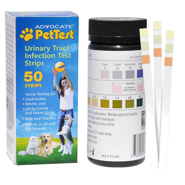 Advocate PetTest Urinary Tract Infection Test Strips - 50/bx - PT-162