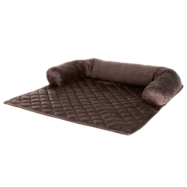 Pet Adobe Pet Adobe Furniture Protector Pet Cover with Bolster - Brown - 35x35 - 772858TAC