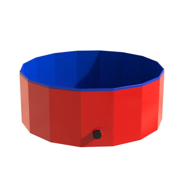 Pet Adobe Pet Pool and Bathing Tub-Foldable with Carrying Bag, Travel Friendly for Dogs, Cats and Pets 30x12 - 750039BJJ