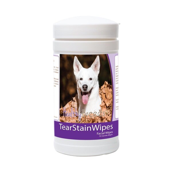 Healthy Breeds Canaan Dog Tear Stain Wipes - 70 Count, 70PK - 840235181644