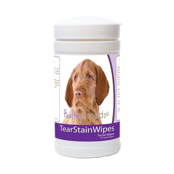 Healthy Breeds Wirehaired Vizsla Tear Stain Wipes - 70 Count, 70PK - 840235172499