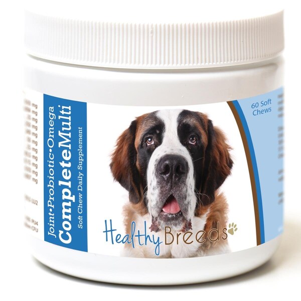 Healthy Breeds Saint Bernard all in one Multivitamin Soft Chew, 60PK - 192959009095