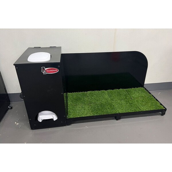 K9 Kennel Store 2ft X 4ft Quick N Clean Potty Station W/Steel Potty Attendant and Pee Guard - 2X4PS-PA-PG