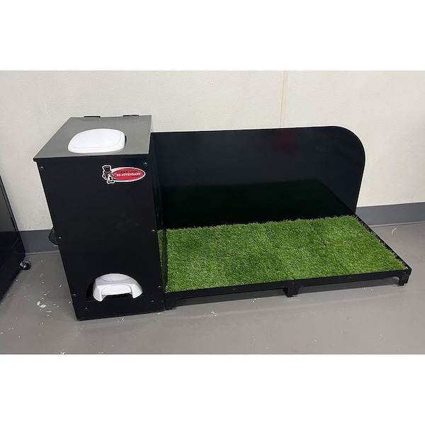 K9 Kennel Store 2ft X 4ft Quick N Clean Potty Station W/Steel Potty Attendant and Pee Guard - 2X4PS-PA-PG