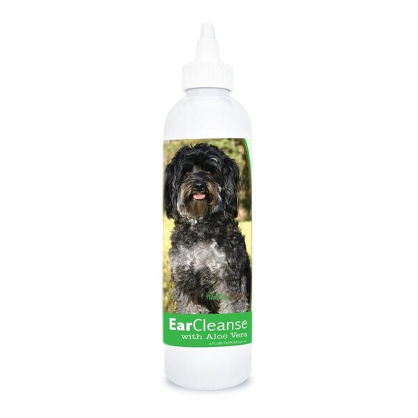 Healthy Breeds 8 oz Maltipoo Ear Cleanse with Aloe Vera Cucumber Melon - 840235128083