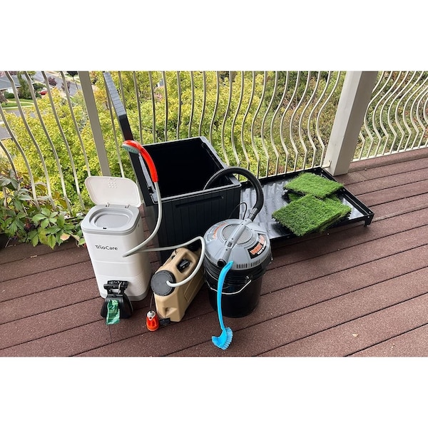 K9 Kennel Store 2ft X 3ft Quick N Clean Potty Station W/Plastic Potty Attendant - 2X3PS-PPA