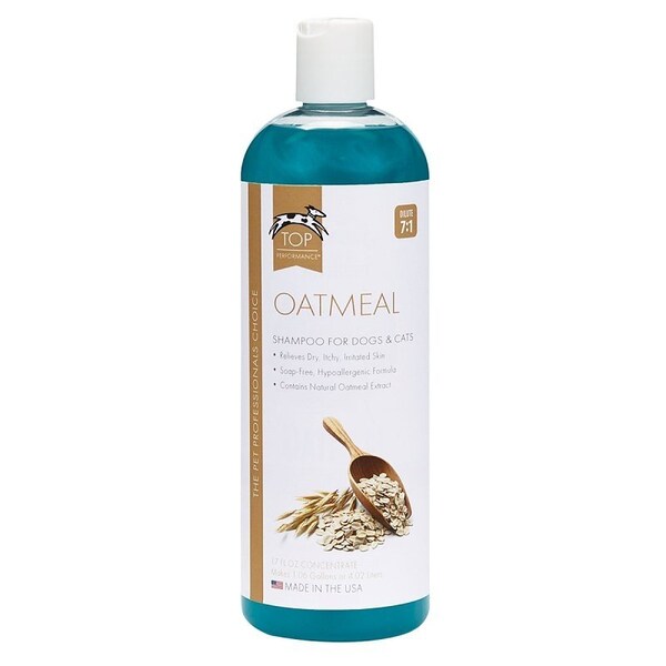 Top Performance TP564-17 Pet Shampoo, Liquid, Blue, Oatmeal, 17 oz - TP564 17