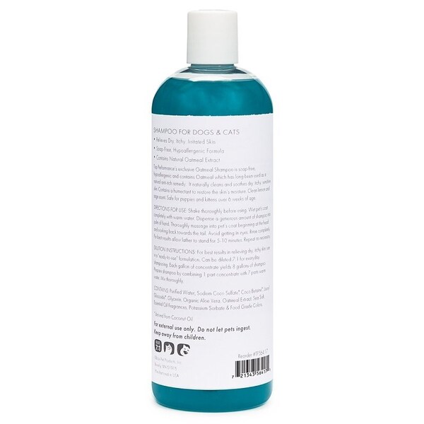 Top Performance TP564-17 Pet Shampoo, Liquid, Blue, Oatmeal, 17 oz - TP564 17