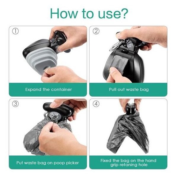 K9 Kennel Store Hand Held Pooper Scooper and Waste Bags - K9-HHPS