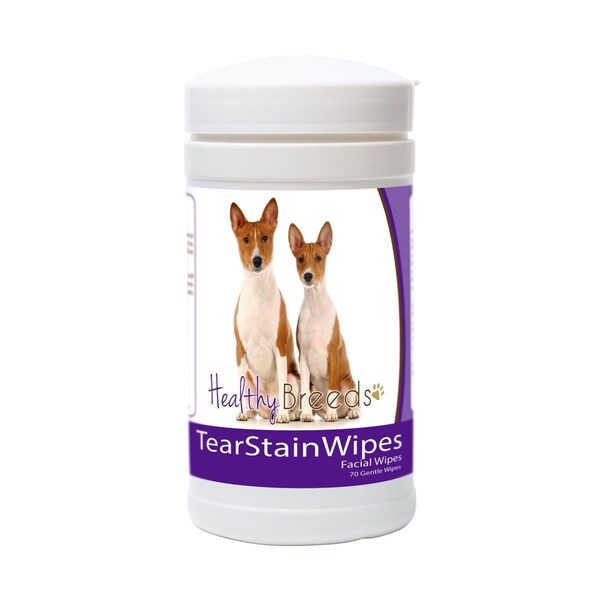 Healthy Breeds Basenji Tear Stain Wipes - 840235152514
