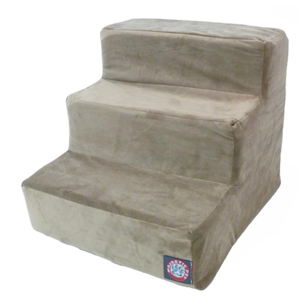 Majestic Pet 3 Step Stone Suede Pet Stairs - 788995675099